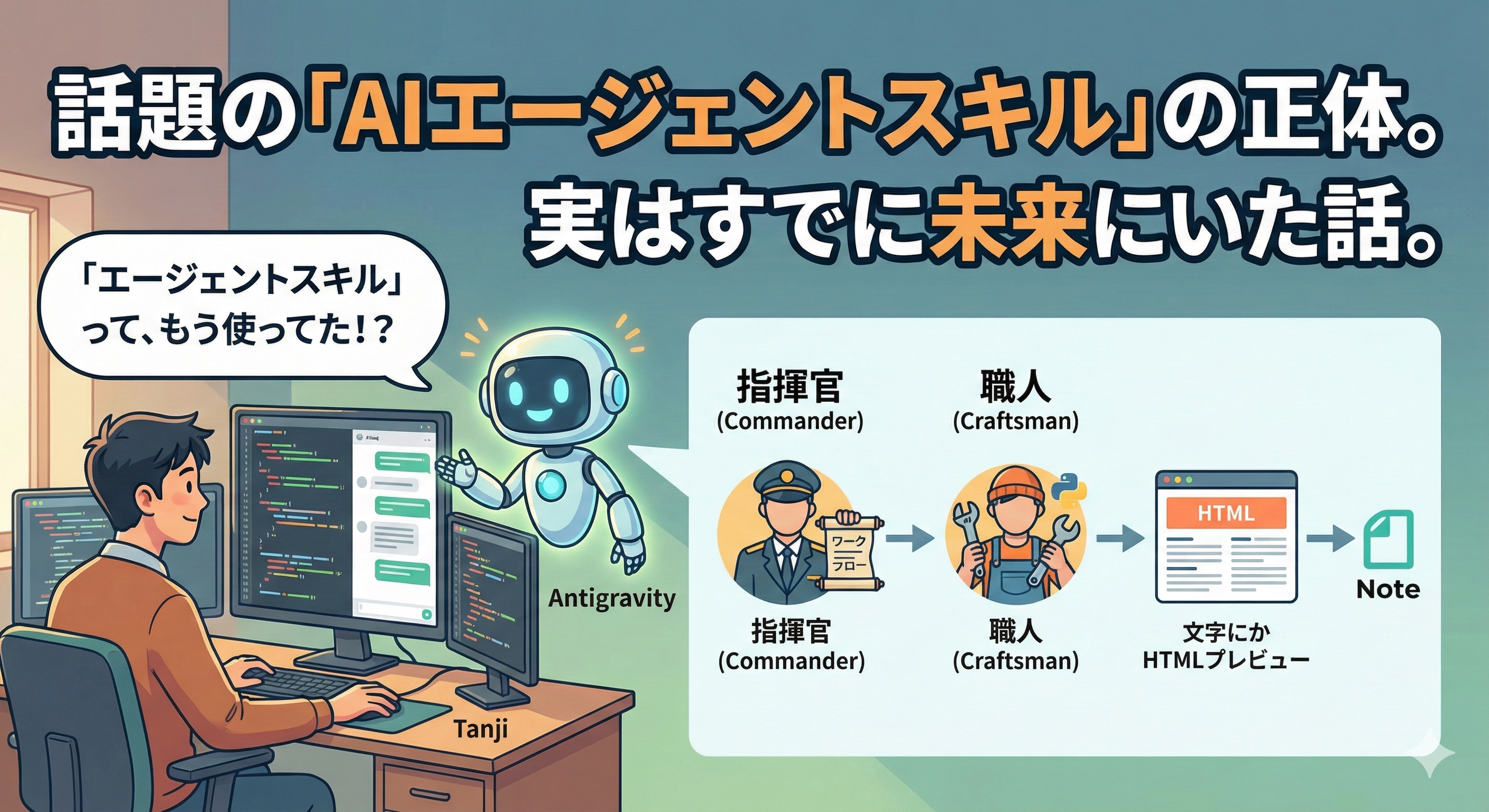 【AI活用】話題の「エージェントスキル」を、非エンジニアが実装する方法。