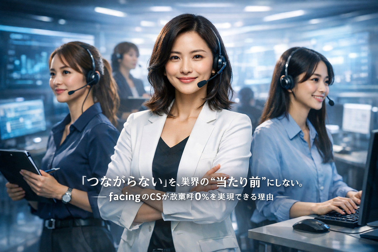 放棄呼0％の裏側へ。facingが育てる“攻めのCS”の仕事