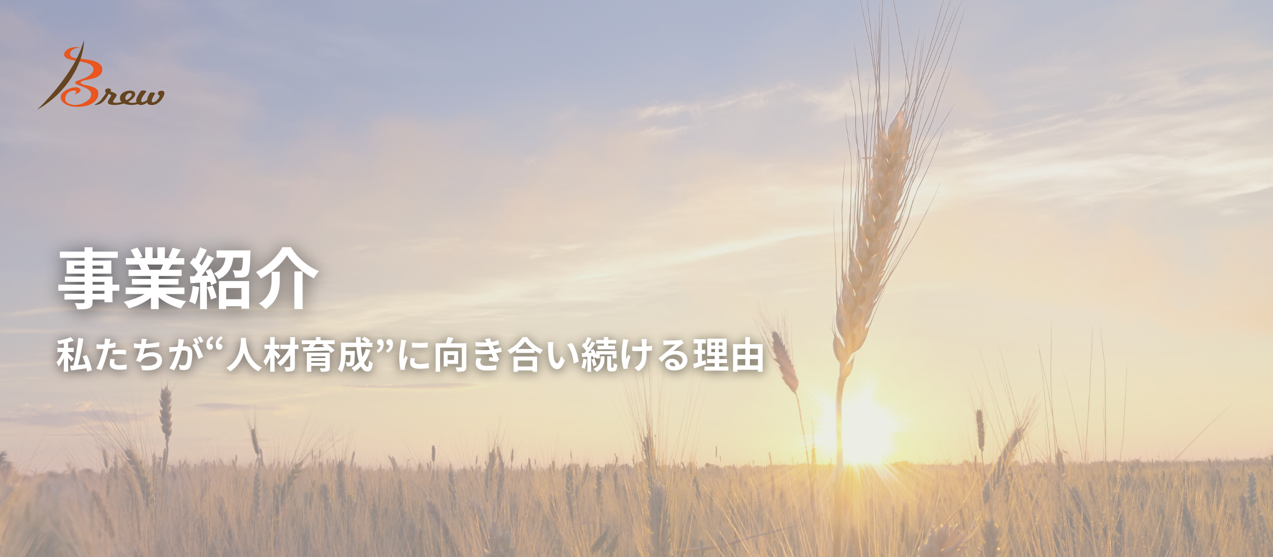 【事業紹介】私たちが“人材育成”に向き合い続ける理由