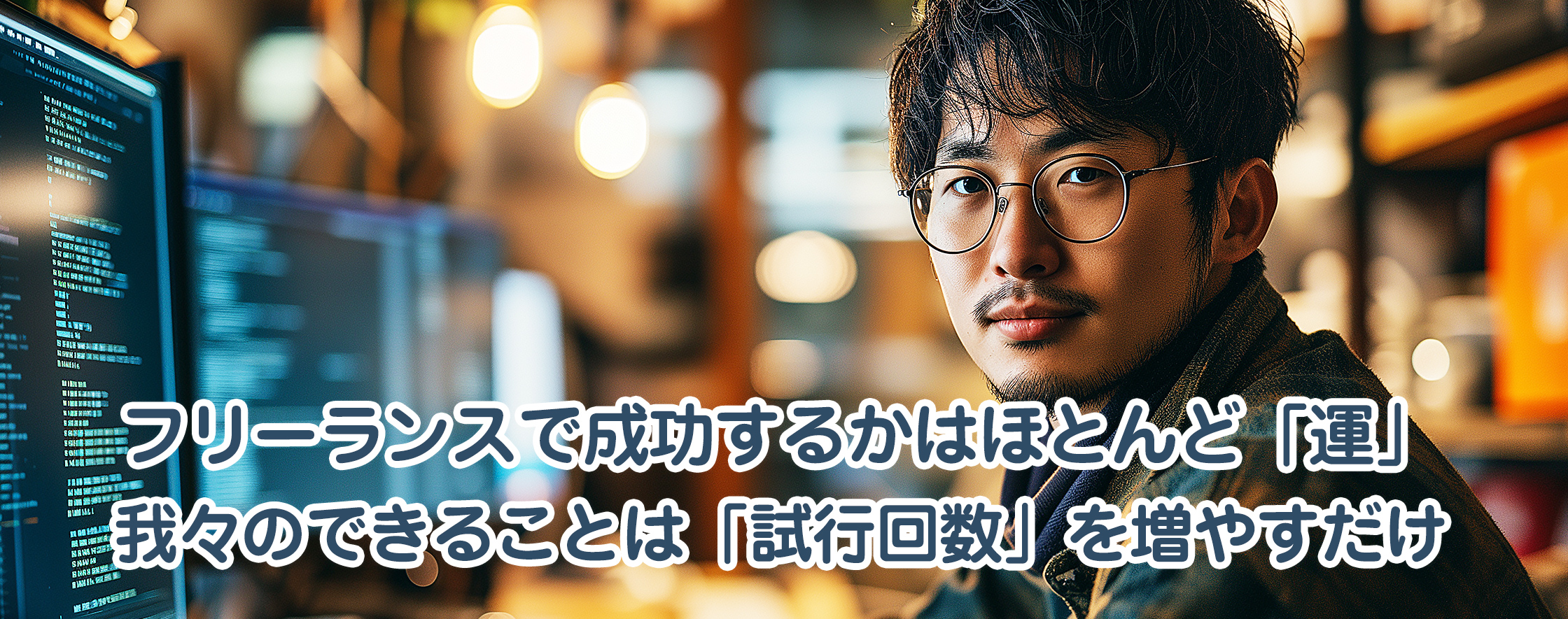 フリーランスで成功するかはほとんど「運」・・・ってことは？試行回数がもっとも大事という話