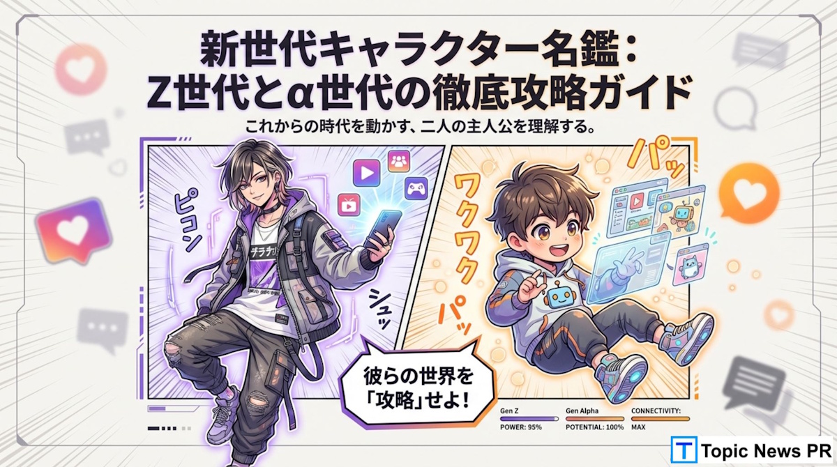 最新レポート「新世代キャラクター名鑑：Z世代とα世代の徹底攻略ガイド」を公開