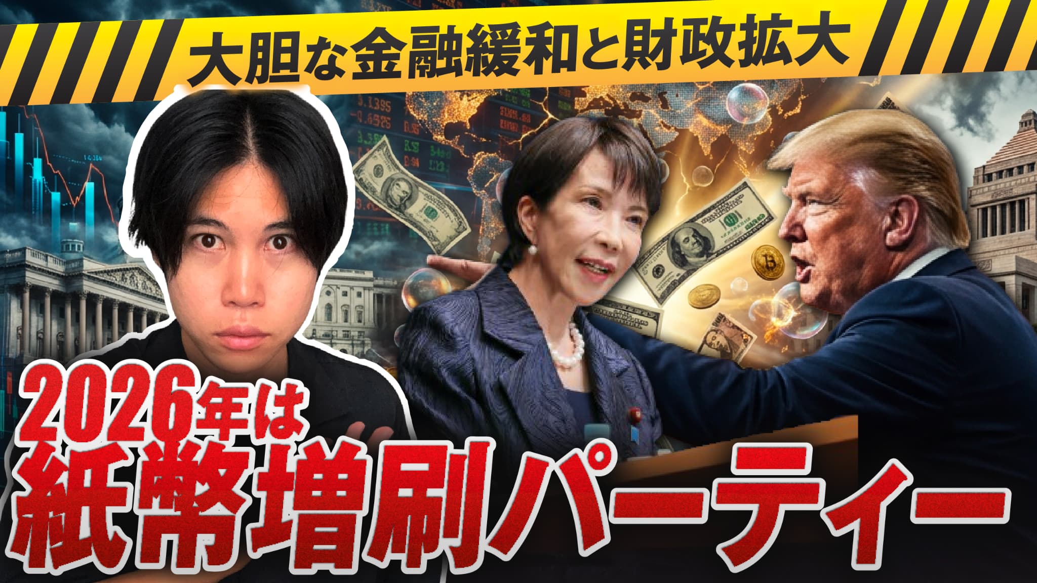 【警告】米国と日本から始まる2026年のインフレ地獄と資産バブル崩壊の分岐点