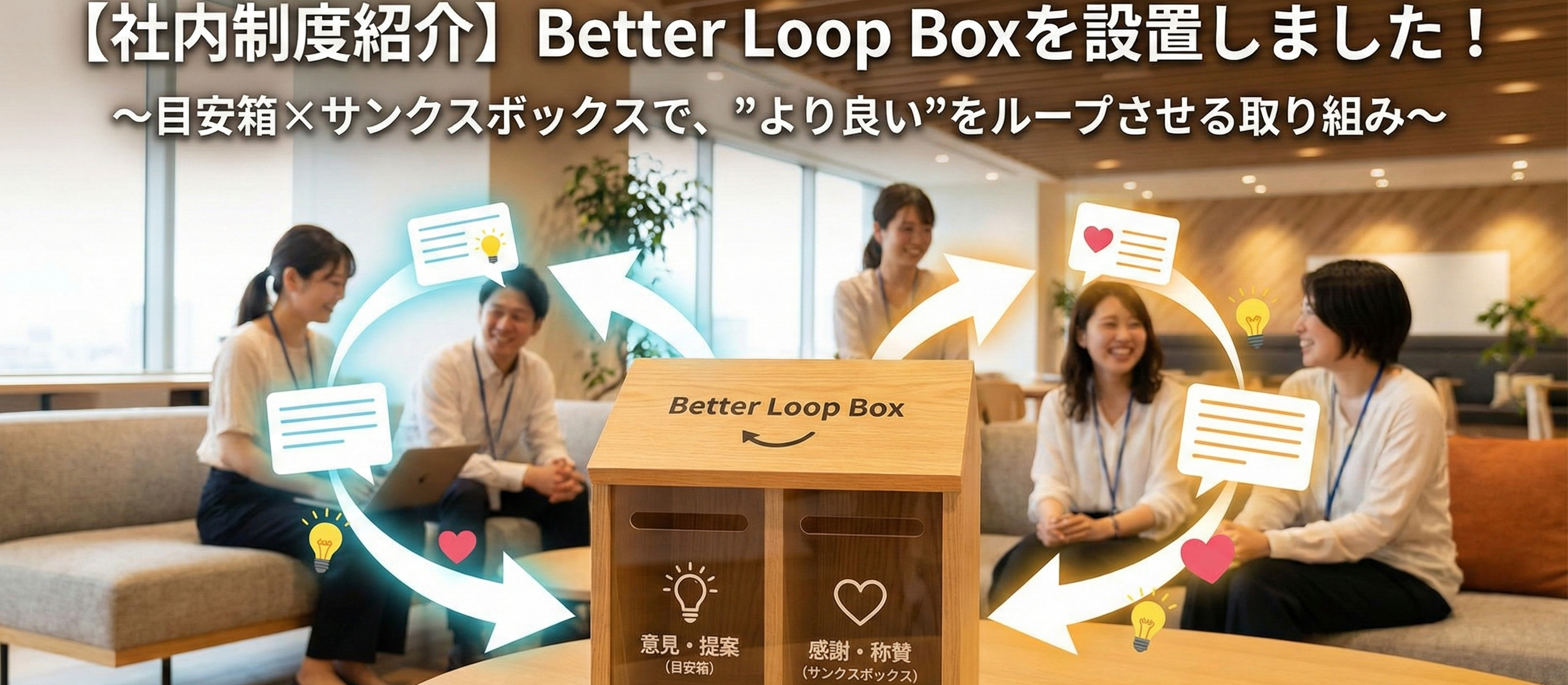 【社内制度紹介】Better Loop Boxを設置しました！