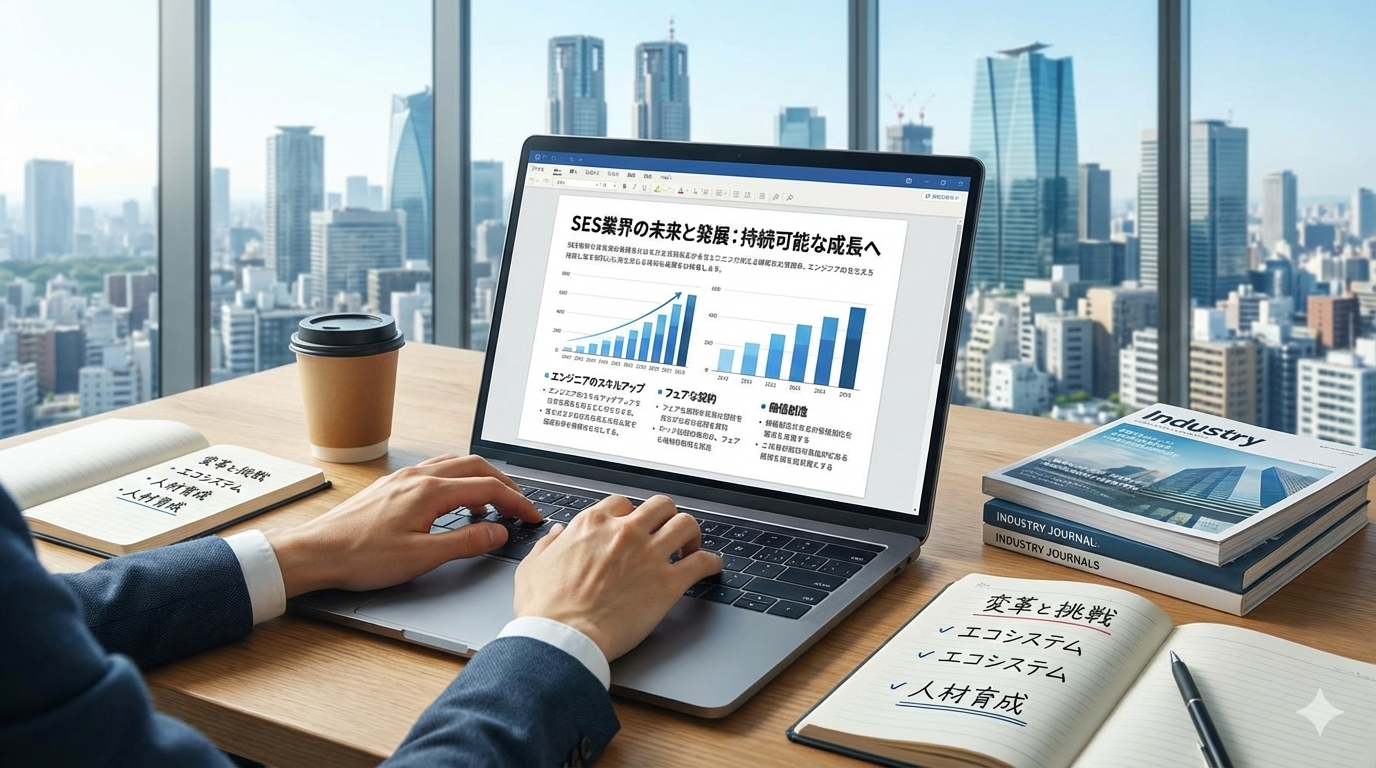 SES業界について記事アップを開始しました