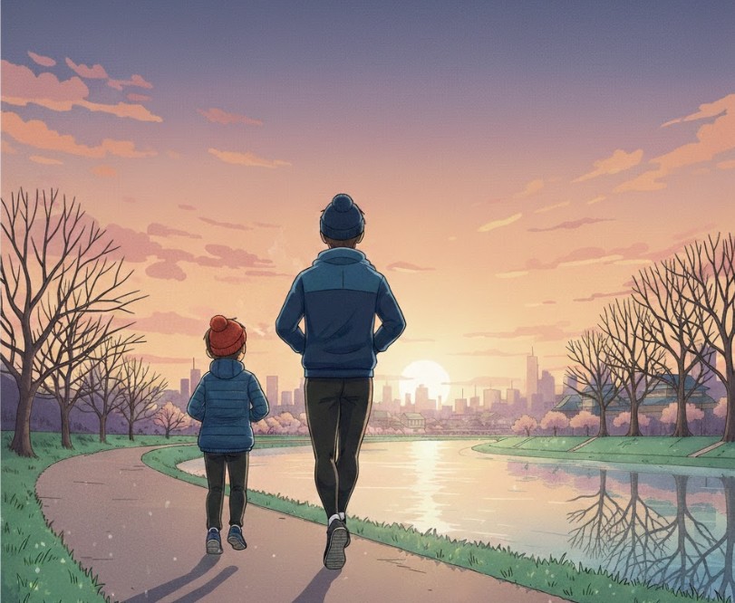 小学生の体力、、、朝ランニング始めました。