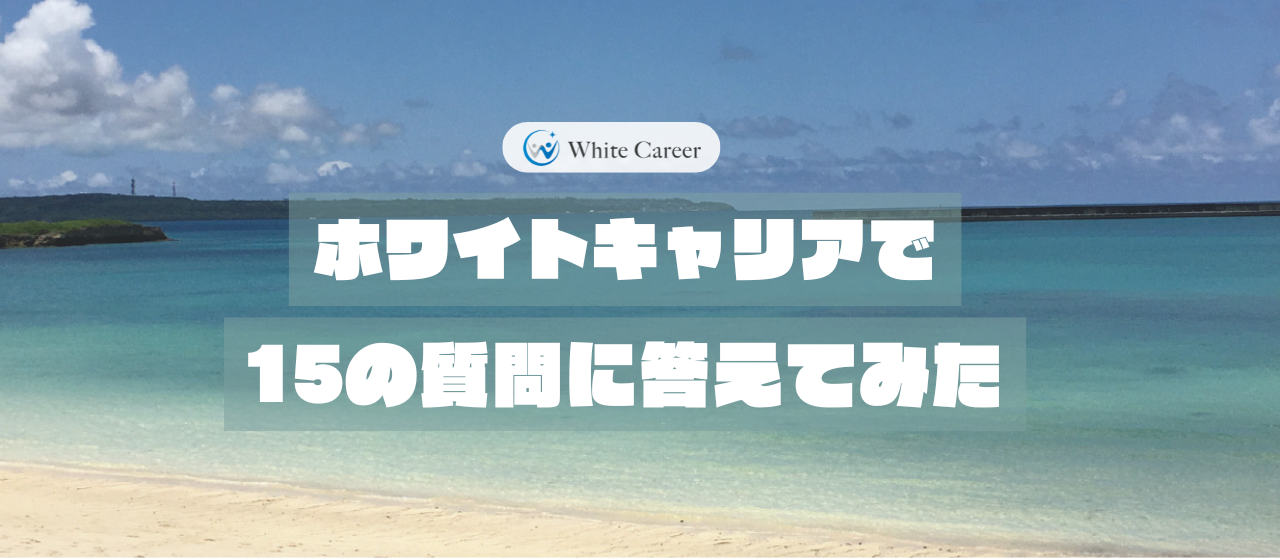 ホワイトキャリアで15の質問に答えてみた - S.Iさん