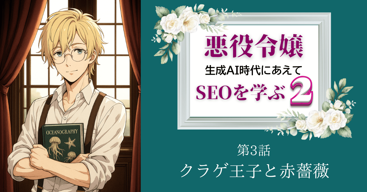 ストーリーで学ぶ：デザインという名の「言語」『悪役令嬢、生成AI時代にあえてSEOを学ぶ２』第3話公開‼️