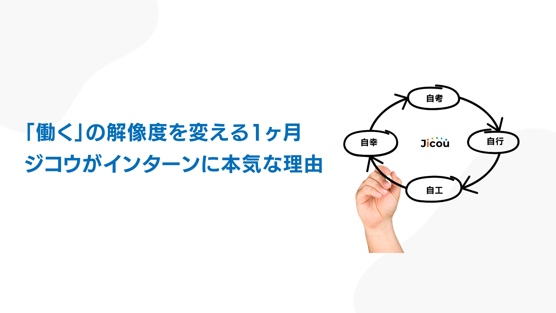 「働く」の解像度を変える1ヶ月。ジコウがインターンに本気な理由