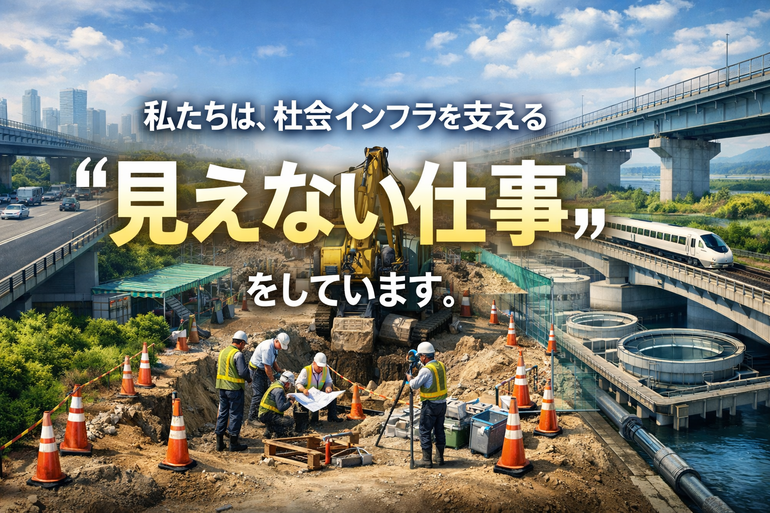 私たちは、社会インフラを支える“見えない仕事”をしています。