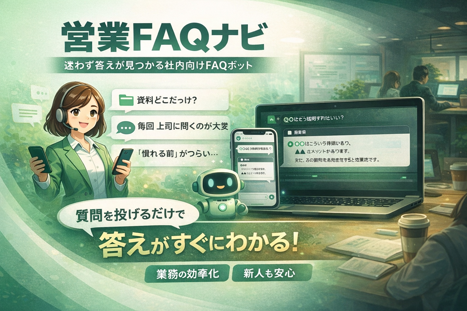 営業やサポートが「迷わなくていい」ための仕組みを作りました