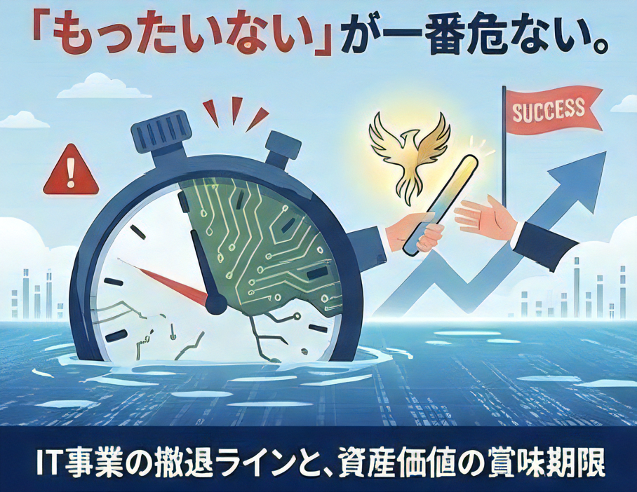 「もったいない」が一番危ない。IT事業の撤退ラインと、資産価値の賞味期限