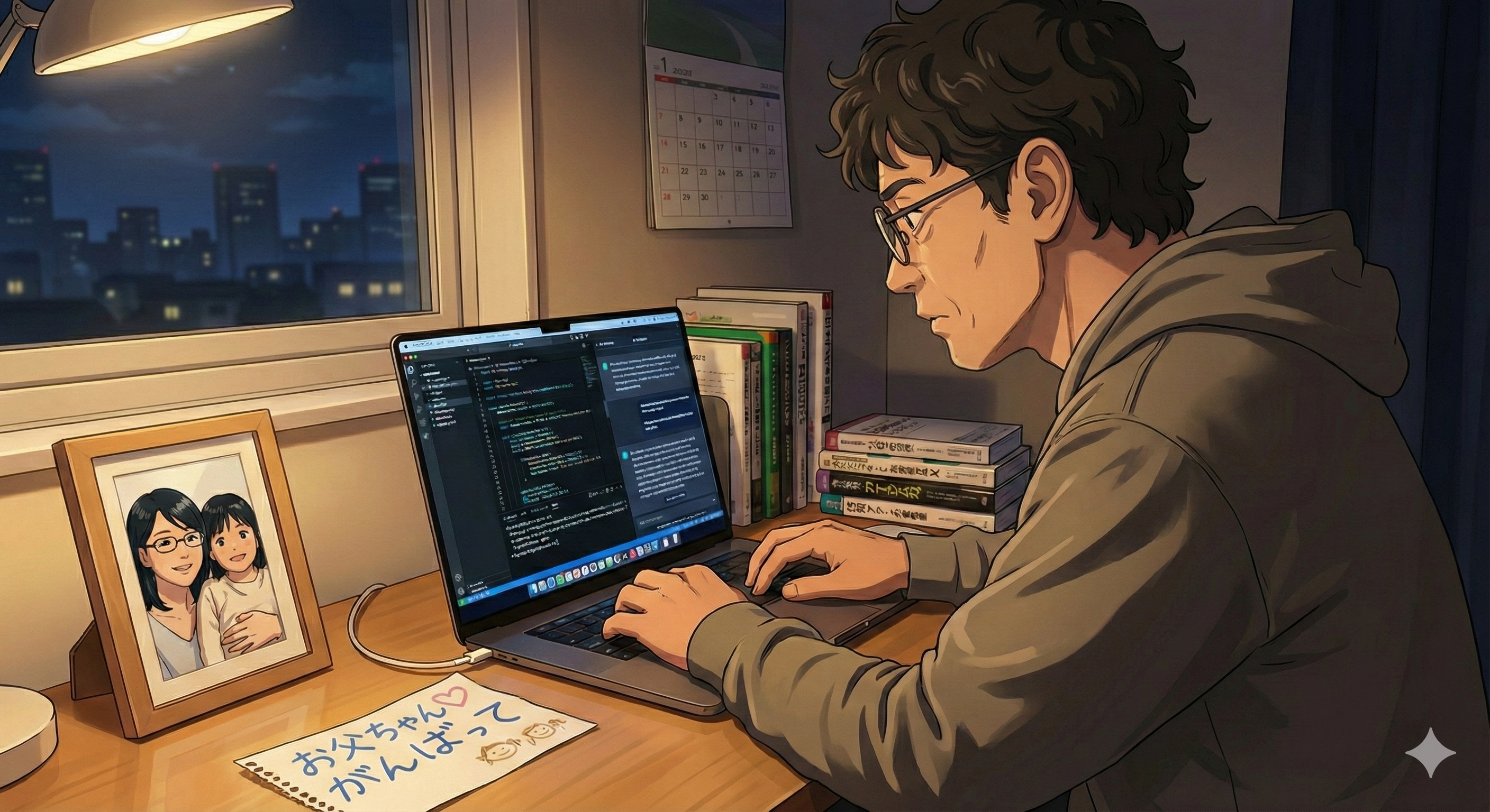 「妻がくれた『半年』を、一生の仕事に変えるために。AIに”狂気的”学習速度と言われた44歳・未経験シングルファザーのプログラミング学習」