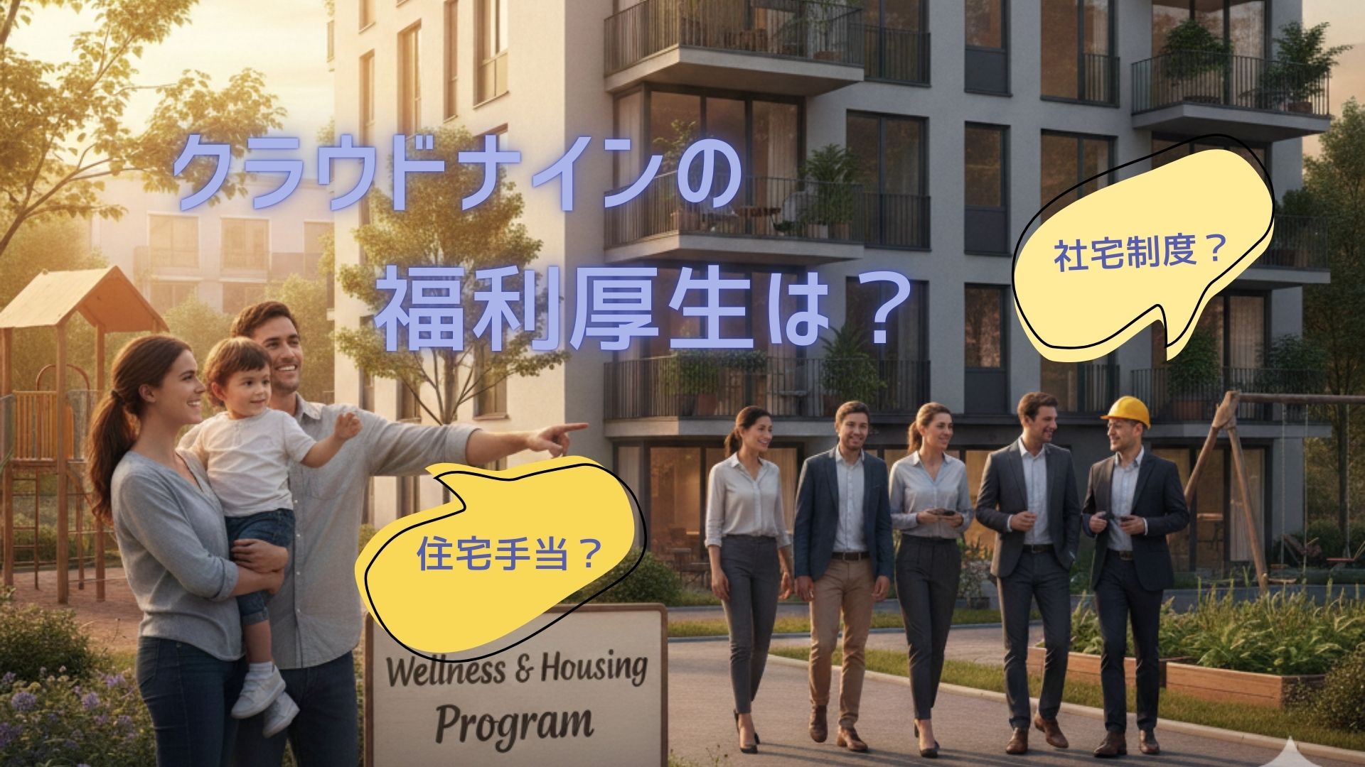 【福利厚生】住宅手当！？社宅制度！？どっちがうれしい？