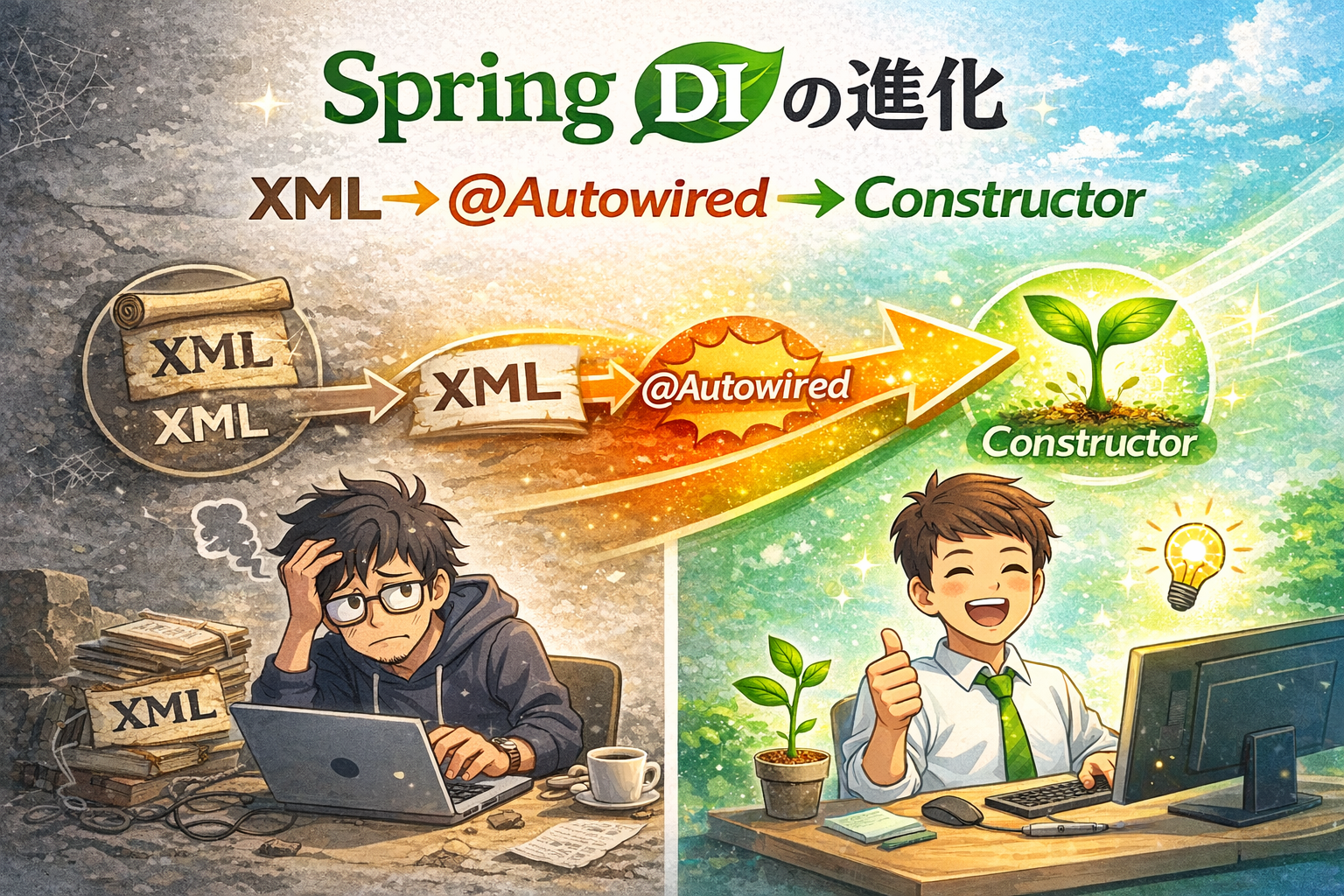 「@Autowired」に、DIの歴史とエモさを感じたわ