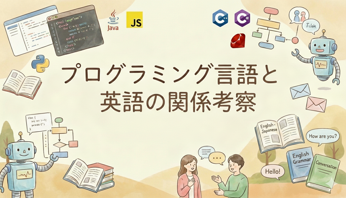 プログラミング言語と英語の関係　考察