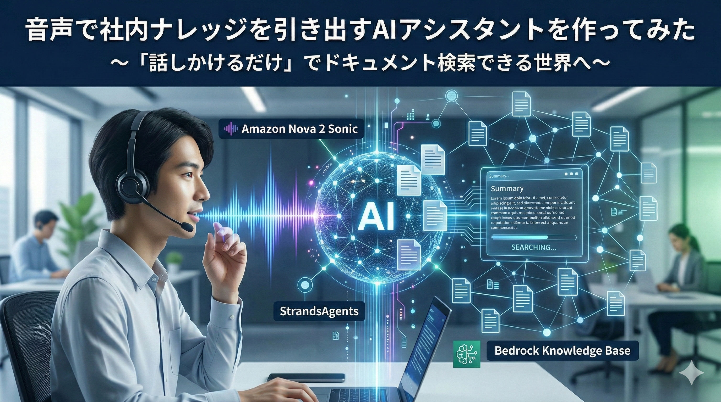 音声で社内ナレッジを引き出すAIアシスタントを作ってみた 〜「話しかけるだけ」でドキュメント検索できる世界へ〜