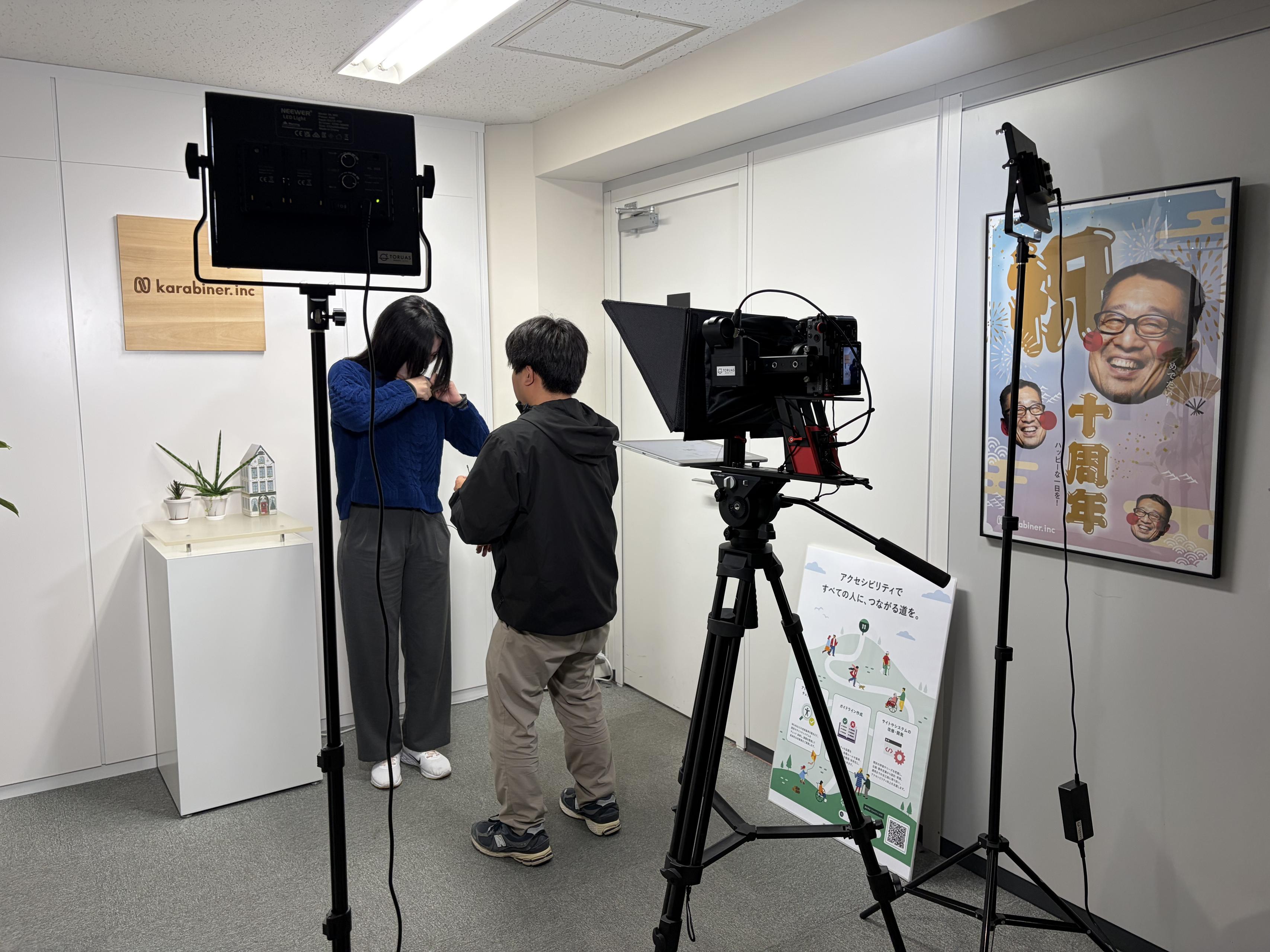 北九大情報イノベーション学部プロモーション動画、撮影の裏側。