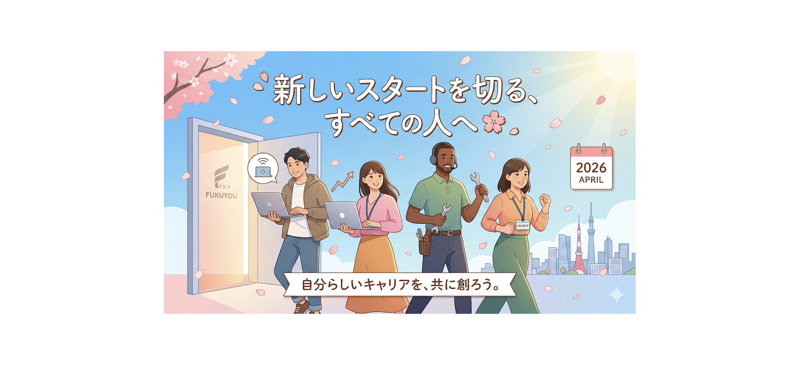 【2026年4月】新しいスタートを切るすべての人へ🌸 FUKUYOUが提案する「自分らしい」キャリアの創り方
