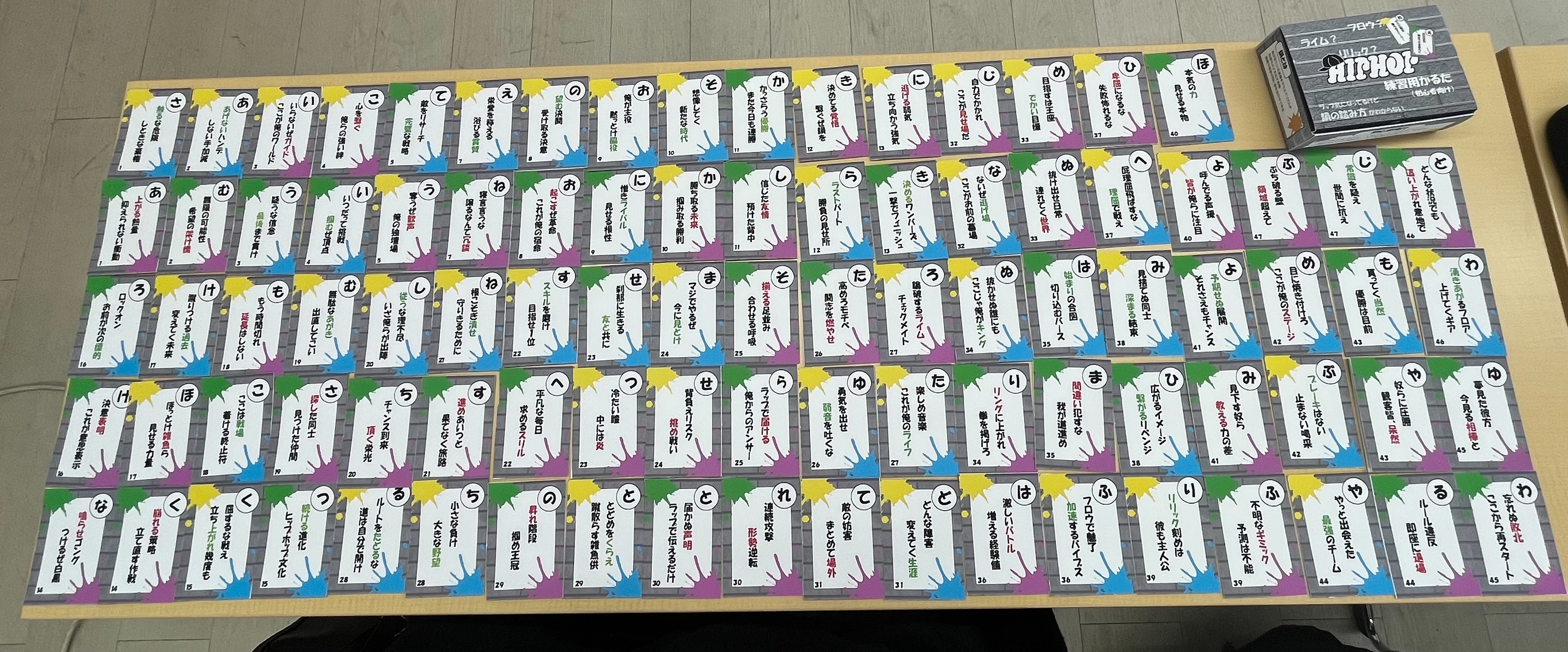 オリジナルかるた|HIPHOP（カード）