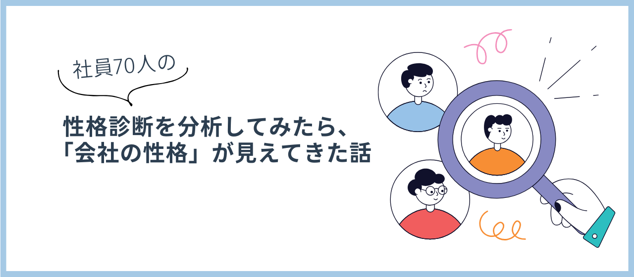 社員70人の性格診断を分析してみたら、「会社の性格」が見えてきた話