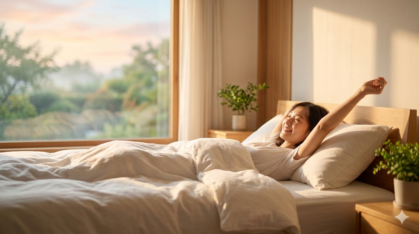 人はマットレスを買っているのではない。最高の朝を買っている。