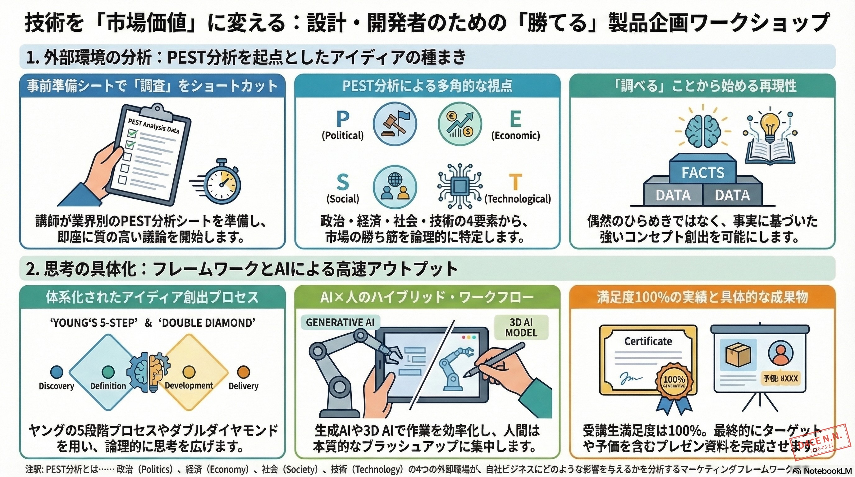 PEST分析を起点としたアイデアワークショップ