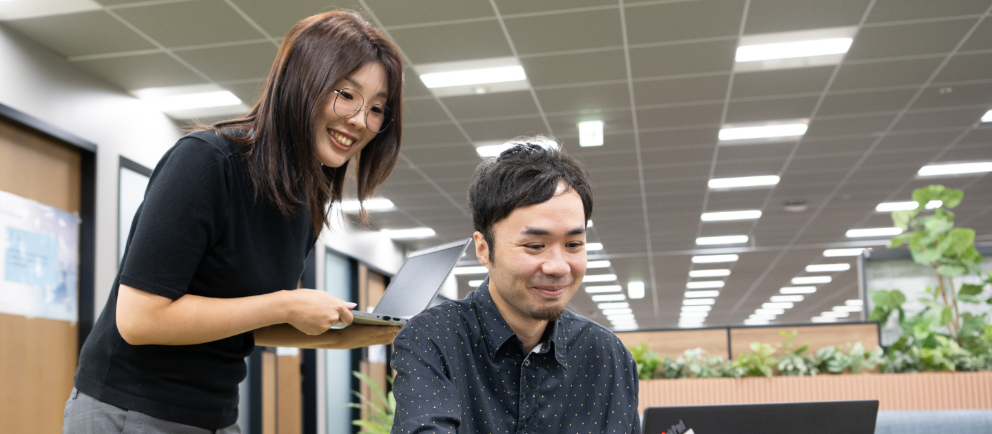 仕事の裁量も、評価制度も、教育制度も、助け合う風土も。同業他社から転職した2人が口を揃えて言う、RGFの魅力。