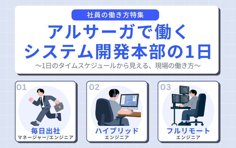 アルサーガで働くシステム開発本部の1日