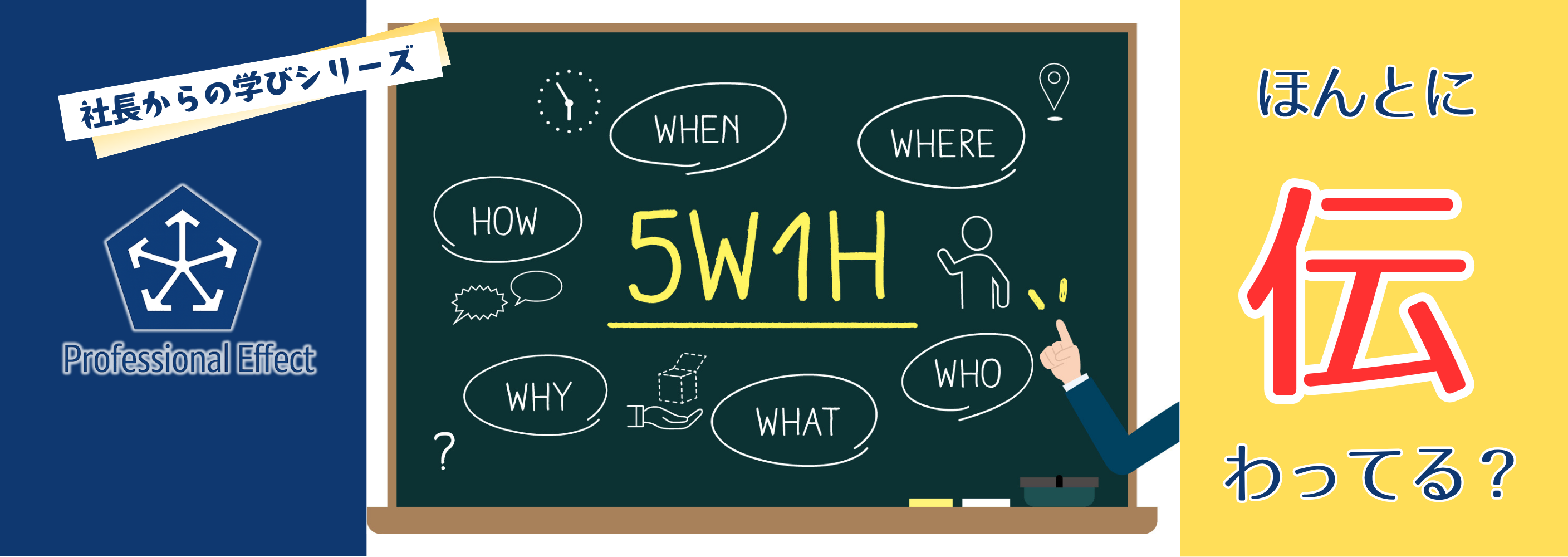 伝えた「つもり」が、危ない。5W1Hを見直してみよう【社長からの学び】