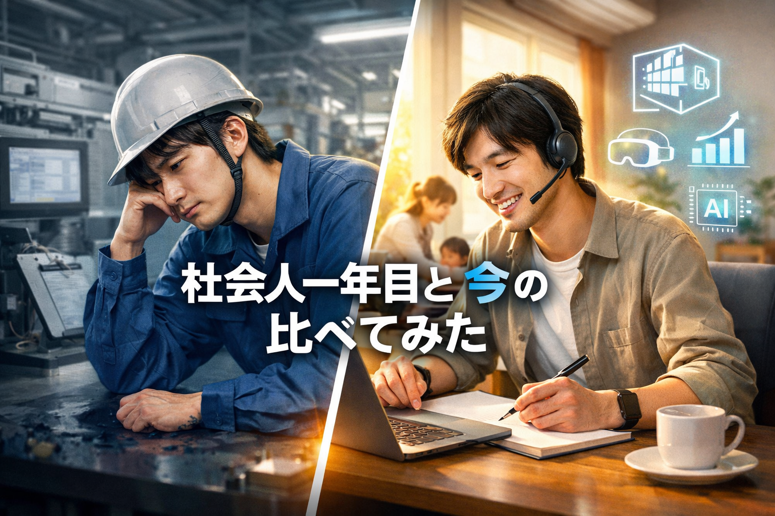 社会人一年目と今の自分を比べてみた