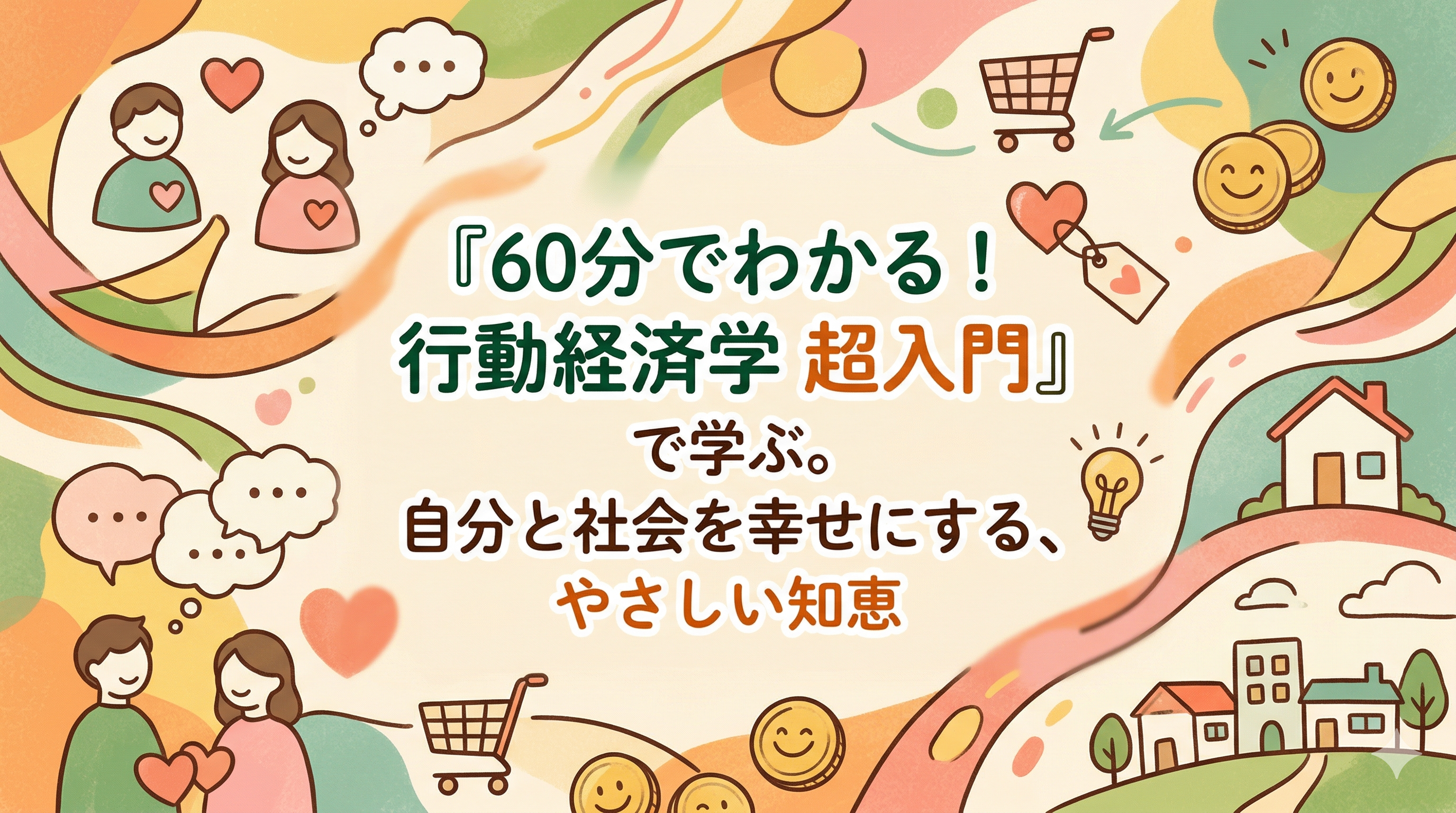 『60分でわかる！行動経済学 超入門』で学ぶ。自分と社会を幸せにする、やさしい知恵
