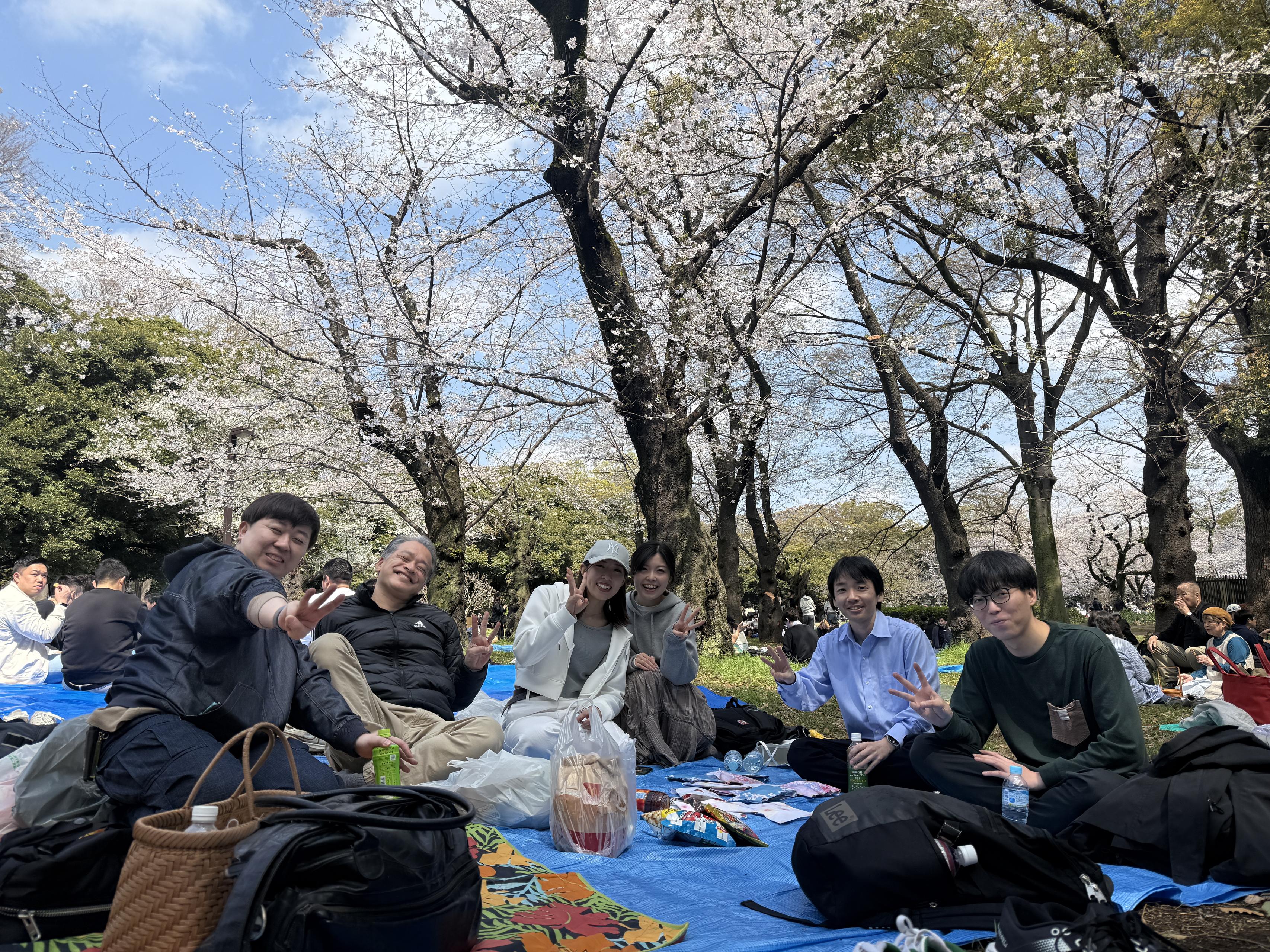 【社内イベント】桜の下で、もっと仲良くなれた1日。代々木公園で過ごした、心温まるお花見レポート🌸