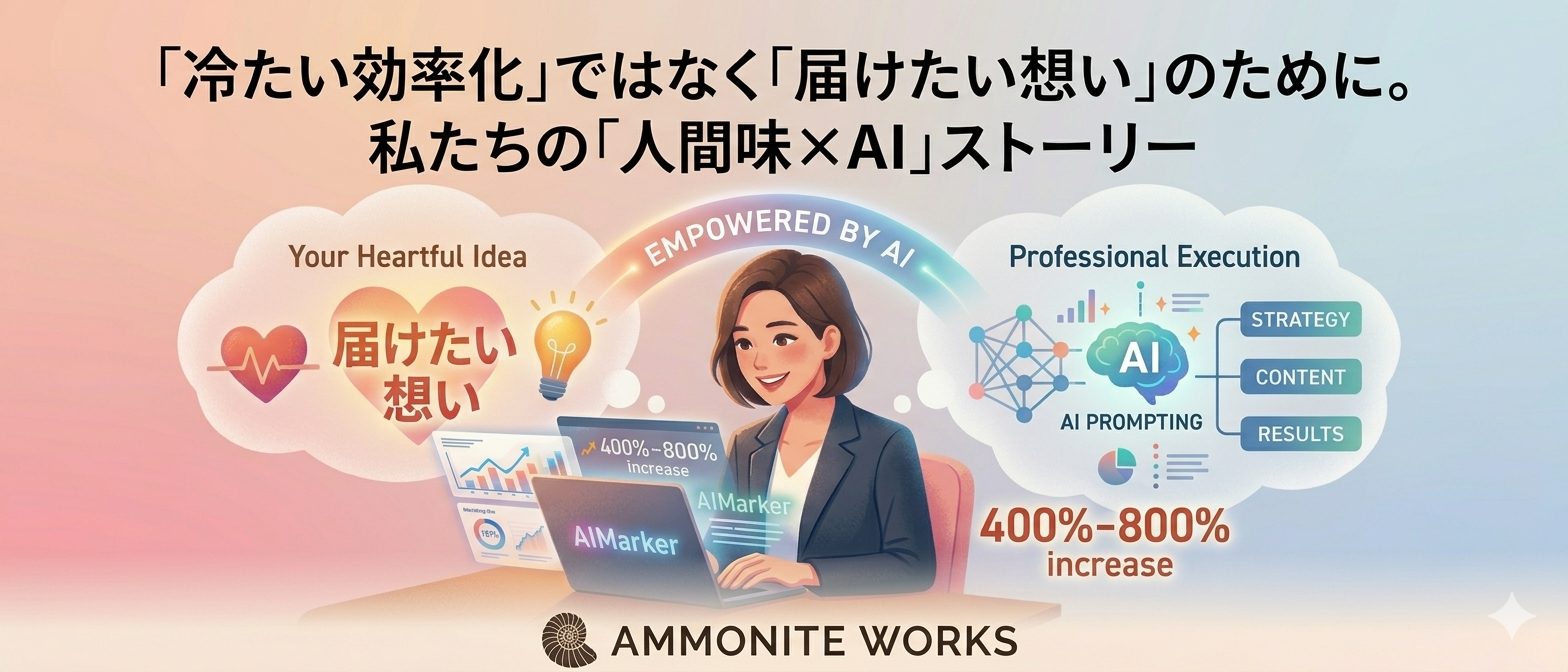 AIは「冷たい効率化」のためじゃない。あなたの「届けたい想い」をプロの言葉に翻訳し、返信率を8倍にする最強の相棒だ。