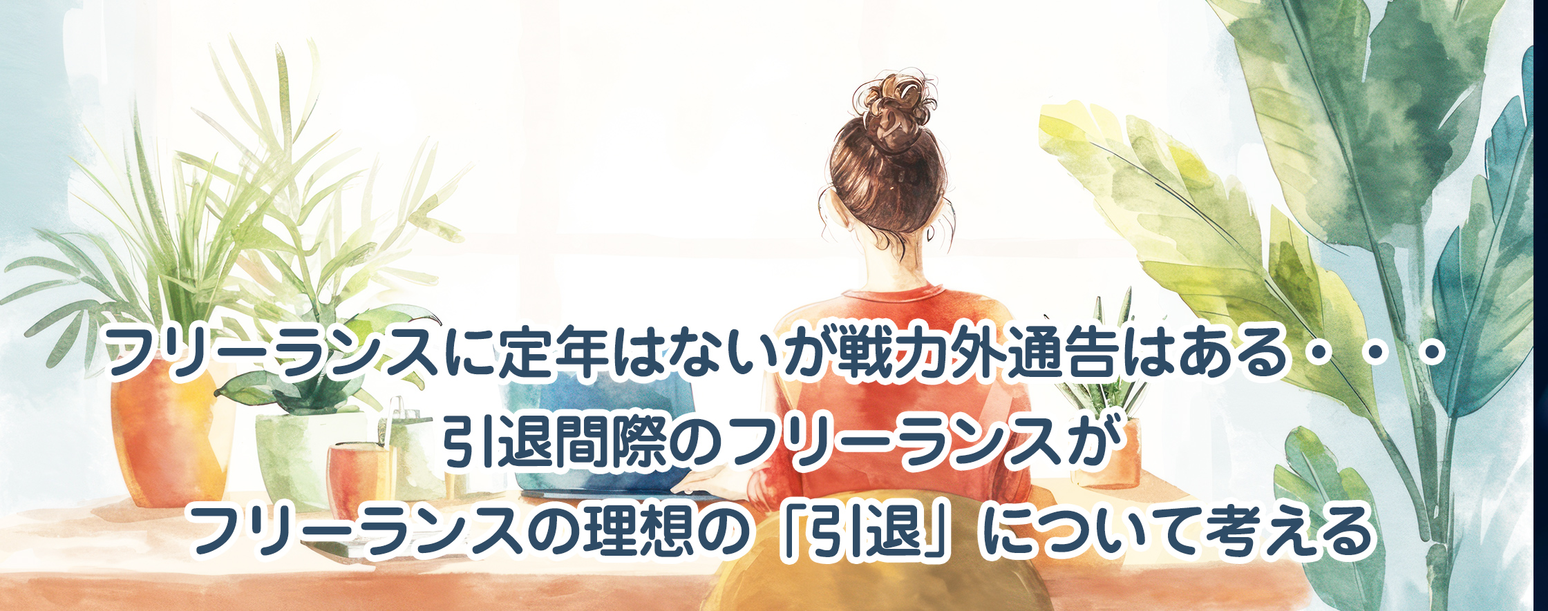 フリーランスには定年はないが戦力外通告はある・・・引退間際のフリーランスがフリーランスの理想の「引退」について考える
