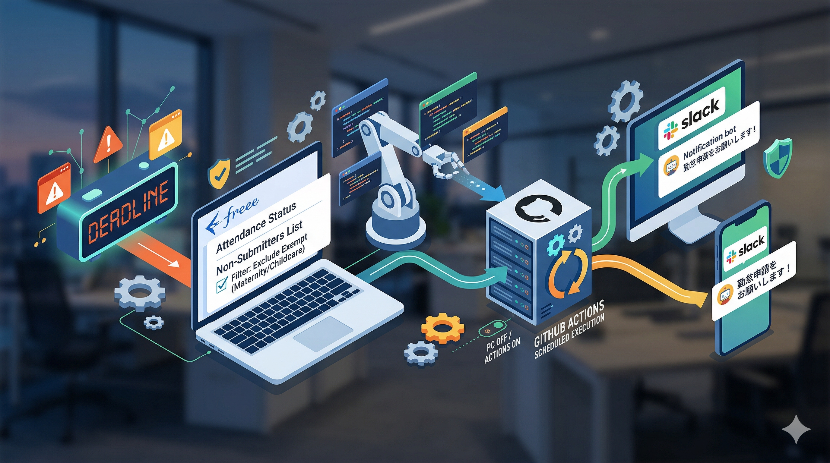 仕組みで「攻める」経理へ。AIで勤怠督促を自動化したバックオフィスDX