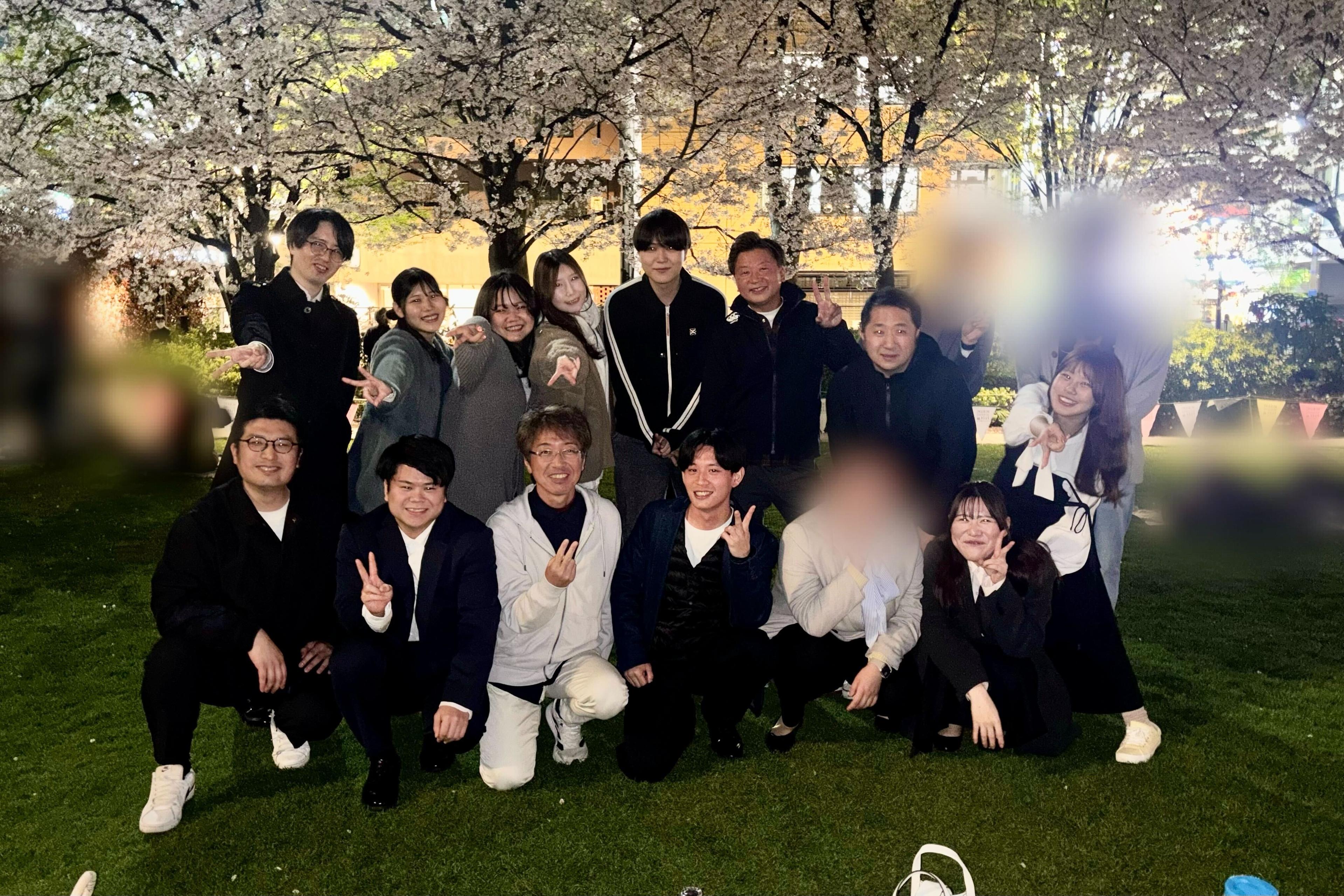 【イベント】久しぶりに集合！夜桜お花見会を開催しました🌸