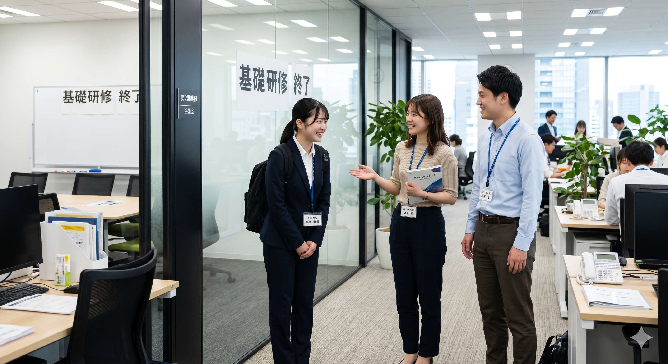 【新卒入社】基礎研修を終了し部門研修に旅立ちました。