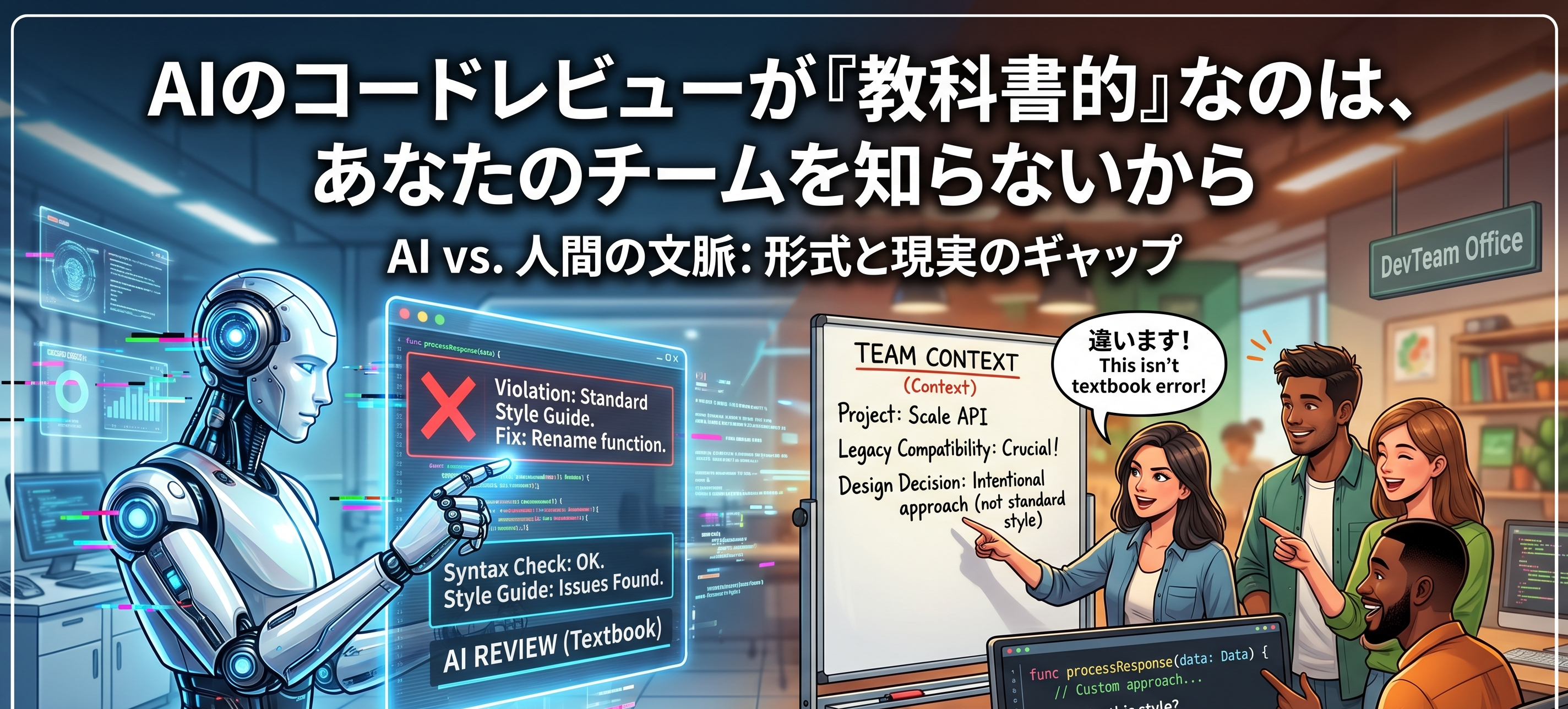 ClaudeCode ~AIのコードレビューが『教科書的』なのは、あなたのチームを知らないから~