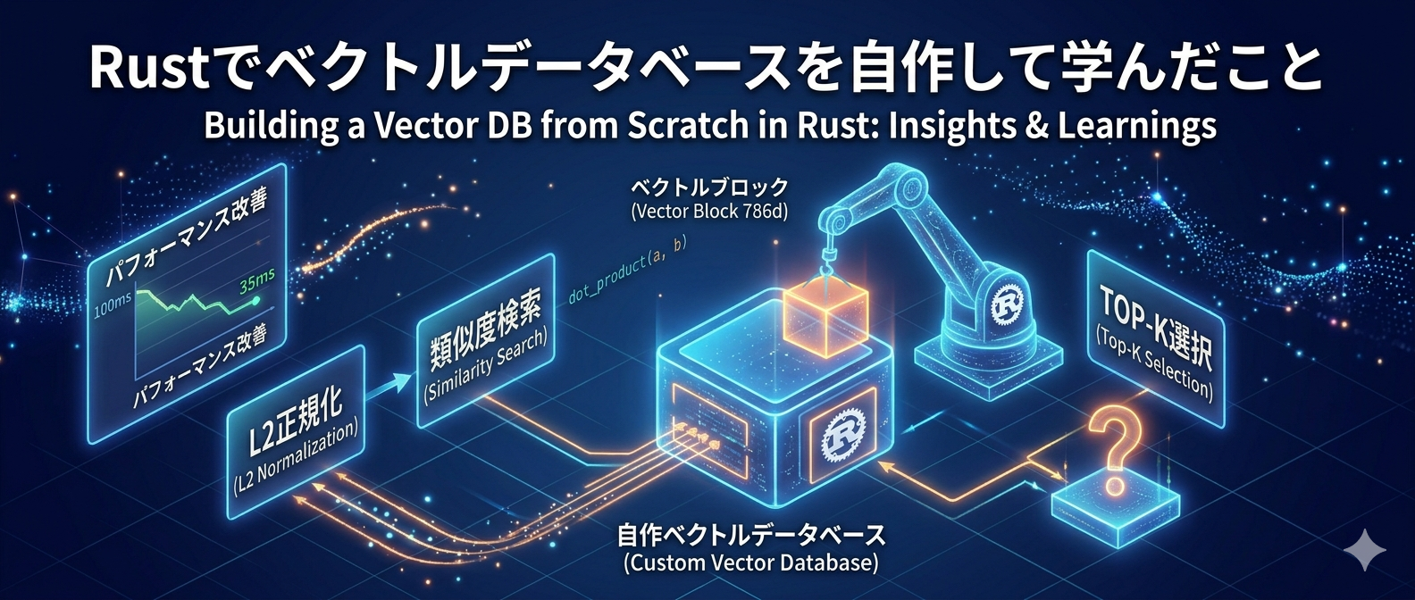 Rustでベクトルデータベースを自作して学んだこと