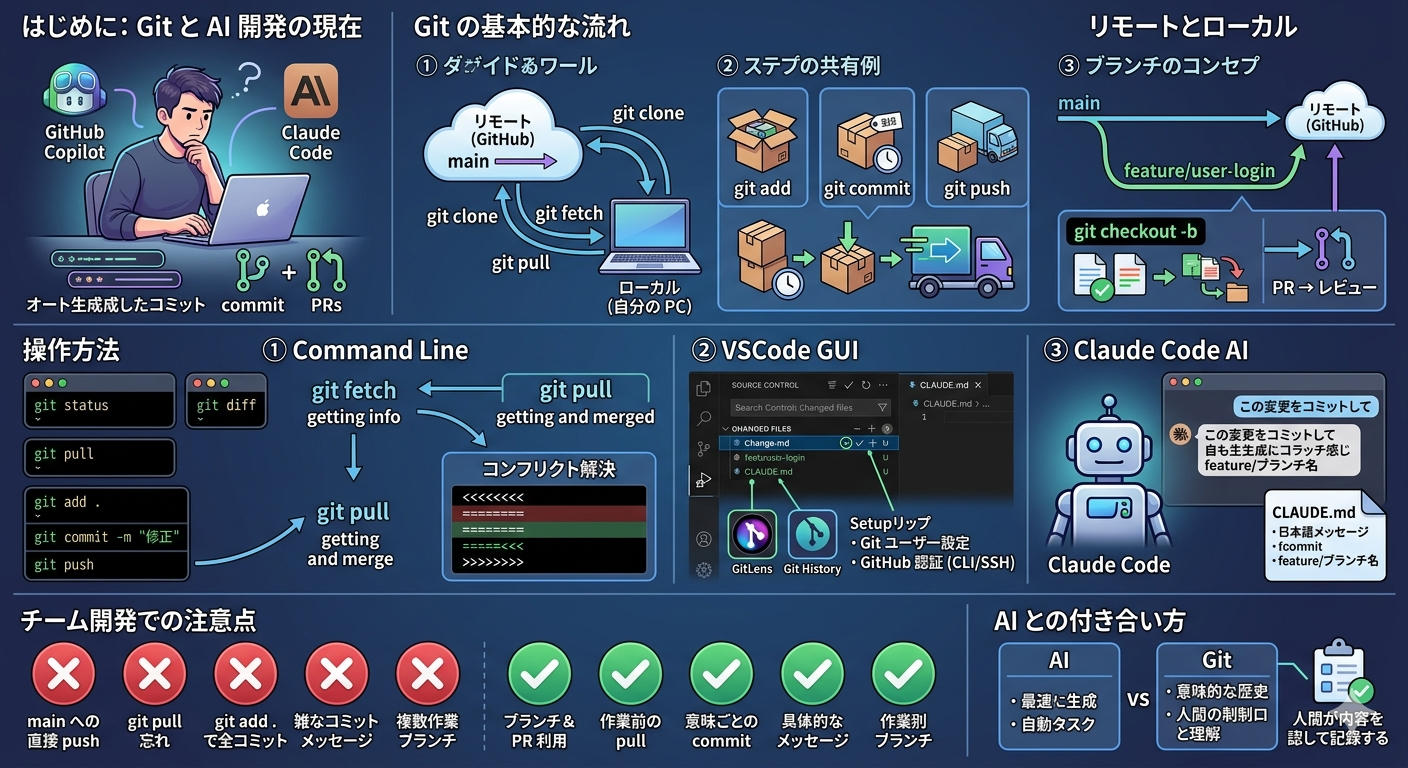 【新入社員のための実践ガイド】チーム開発で困らないGitの使い方