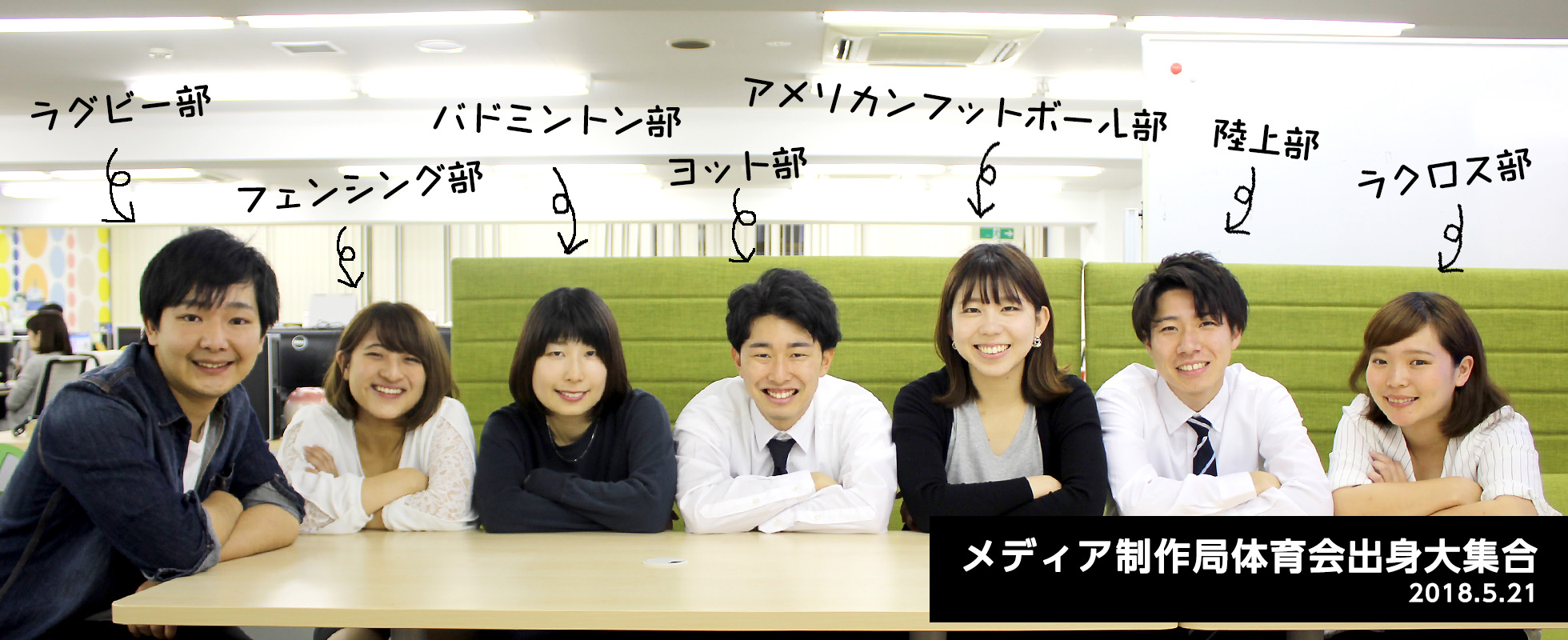 何でこんなに多いの？CDC広告制作局の体育会出身者あつめてみた。