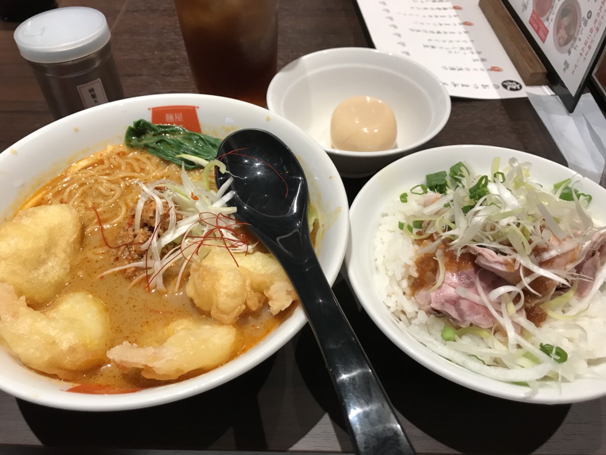 NewsTVラーメン部 活動報告!! 麺屋虎杖にカレー担々麺を食べに行きました。
