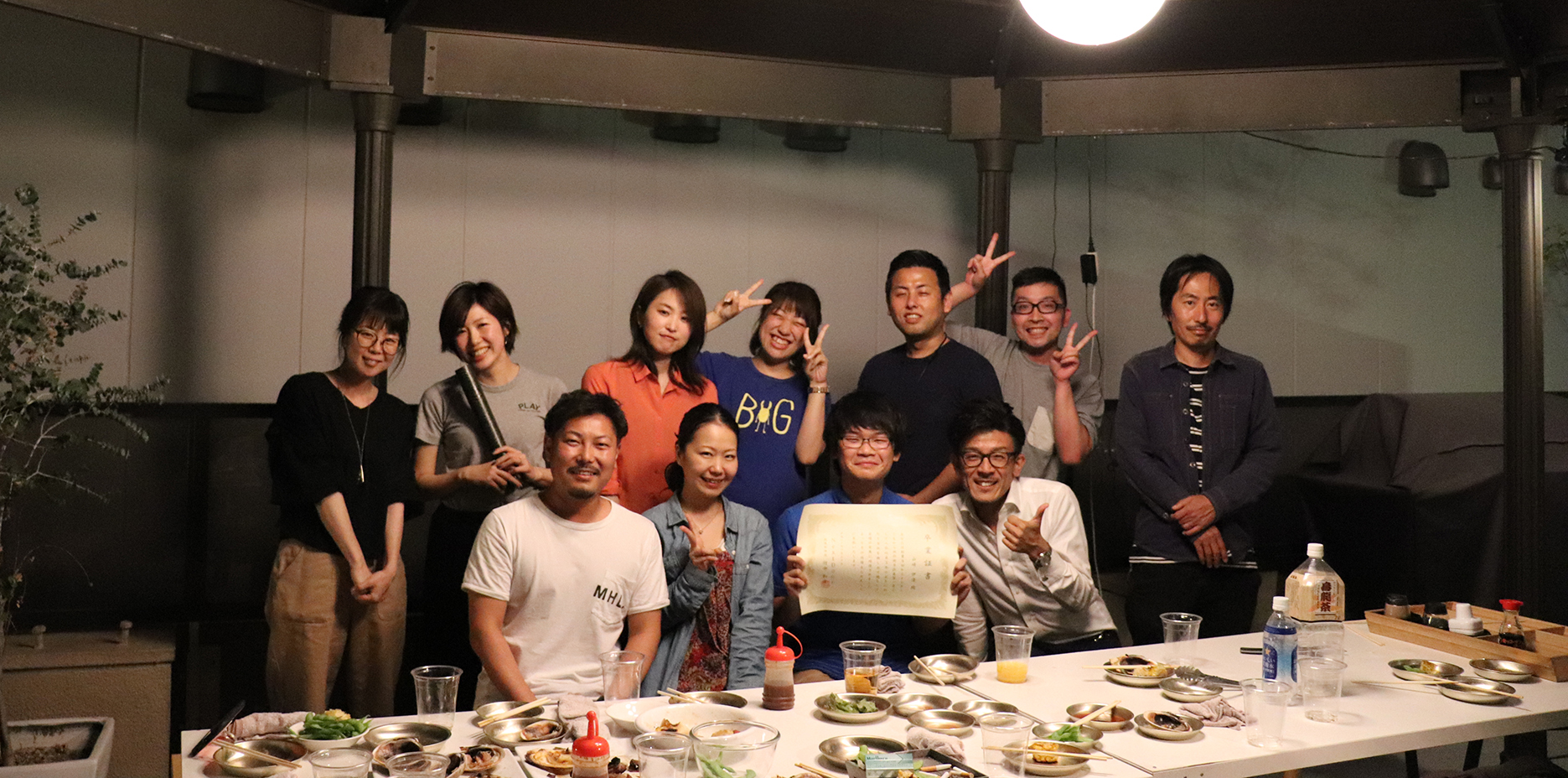 歓送迎会を行いました。