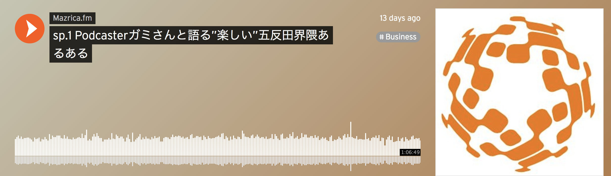 【Mazrica.fm】【五反田グルメ】sp.1, sp.2で初の社外ゲスト回を収録しました！