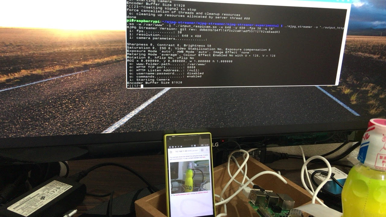 Raspberry pi 3 + Cameraその2