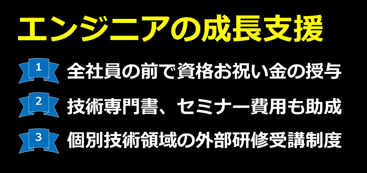 エンジニアの成長を支援する!!