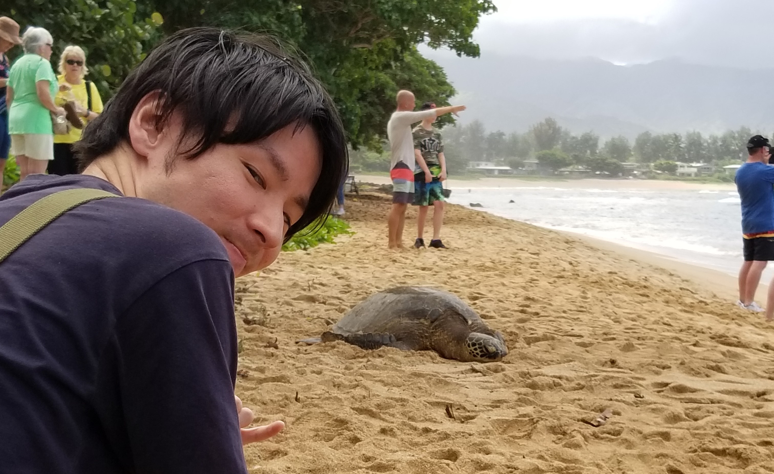 ディレクターＴ君。初めての海外旅行でした。