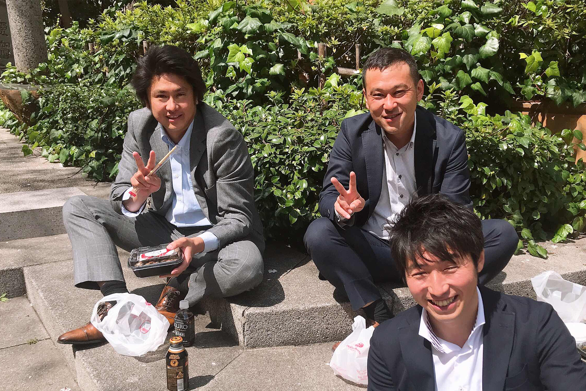 涼しい日に公園ランチミーティング♪