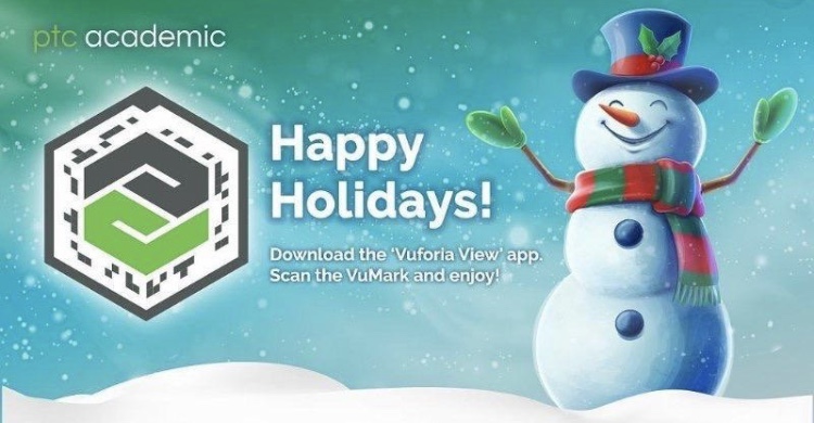 ptc Academicの「Happy Holidays!」ARが楽しい！