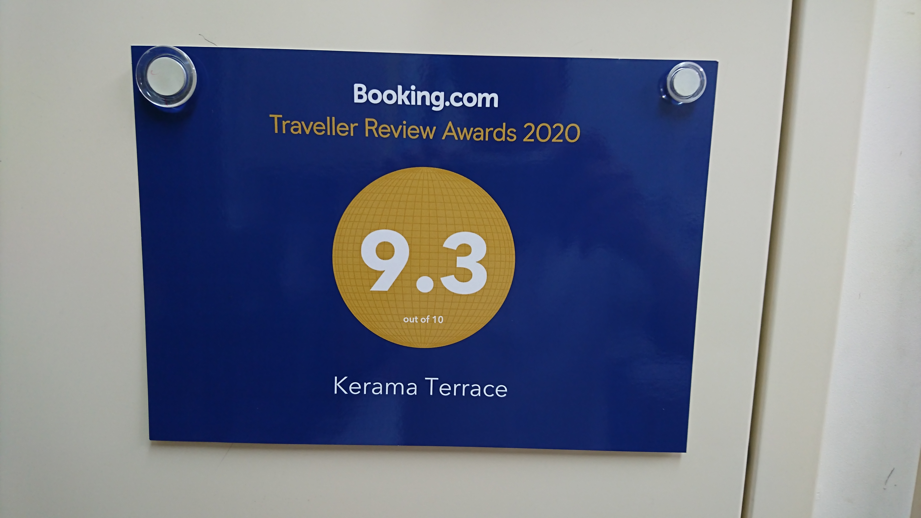 Booking.comトラベラー・レビュー・アワード2020を受賞しました！